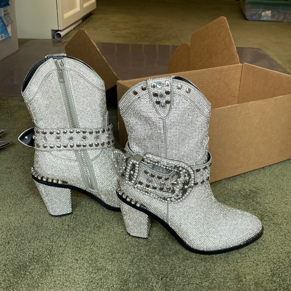 Rhinestone cowboy boots